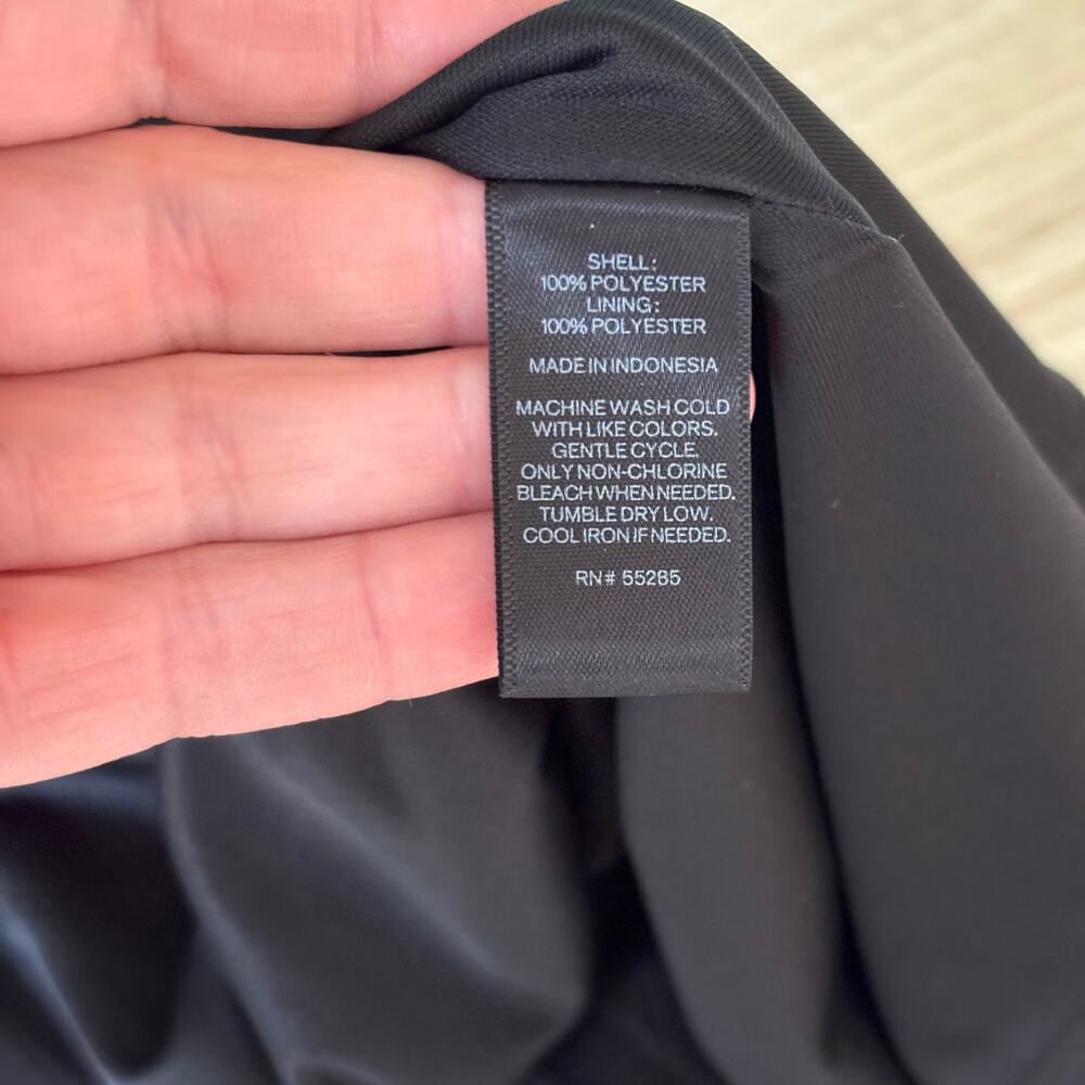 Express Dress 12‎ Wrap Flowy Flutter Stretch Career Church Witch Quiet Basic - Picture 10 of 11